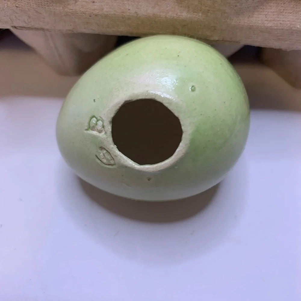 Vintage 1977 Ceramic Easter‎ Eggs Set of 12 Hand Painted Textured Marbled Decor
